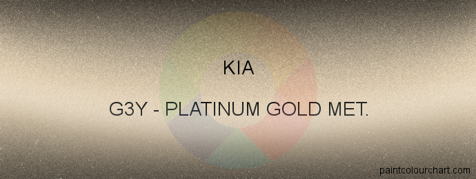 Kia paint G3Y Platinum Gold Met.
