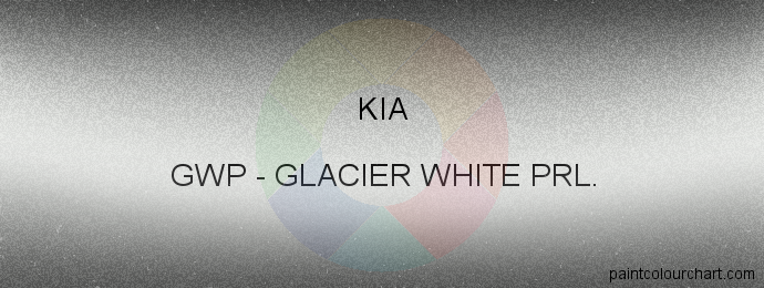 Kia paint GWP Glacier White Prl.