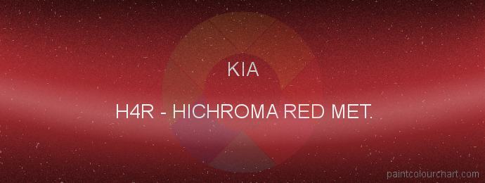 Kia paint H4R Hichroma Red Met.