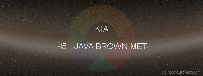 Kia paint H5 Java Brown Met.