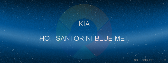 Kia paint HO Santorini Blue Met.