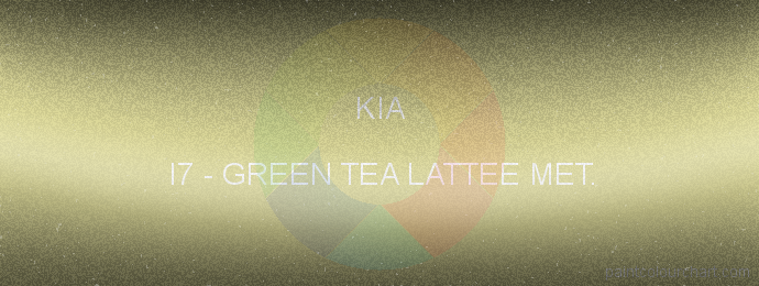 Kia paint I7 Green Tea Lattee Met.