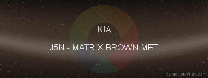 Kia paint J5N Matrix Brown Met.