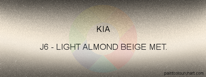 Kia paint J6 Light Almond Beige Met.