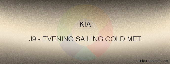 Kia paint J9 Evening Sailing Gold Met.