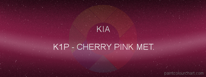 Kia paint K1P Cherry Pink Met.