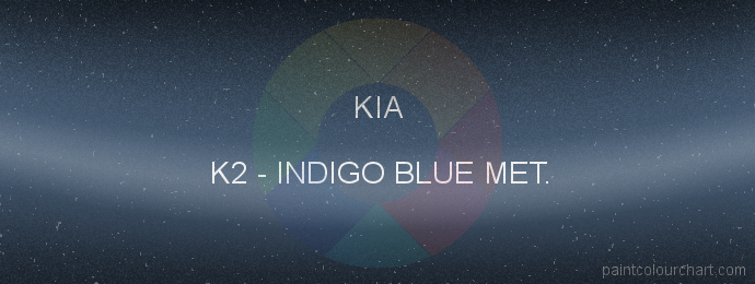 Kia paint K2 Indigo Blue Met.