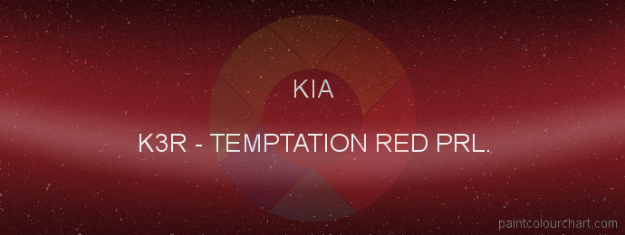 Kia paint K3R Temptation Red Prl.