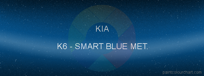 Kia paint K6 Smart Blue Met.
