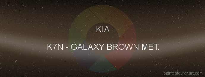 Kia paint K7N Galaxy Brown Met.