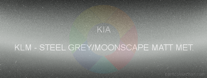 Kia paint KLM Steel Grey/moonscape Matt Met.