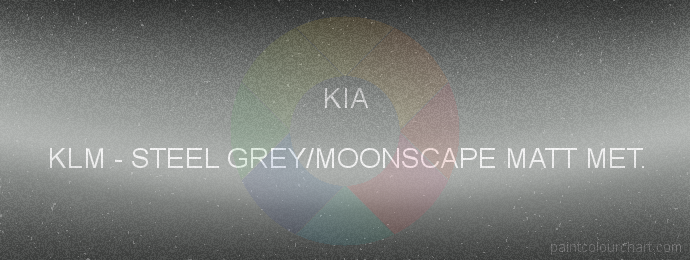 Kia paint KLM Steel Grey/moonscape Matt Met.