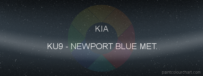 Kia paint KU9 Newport Blue Met.