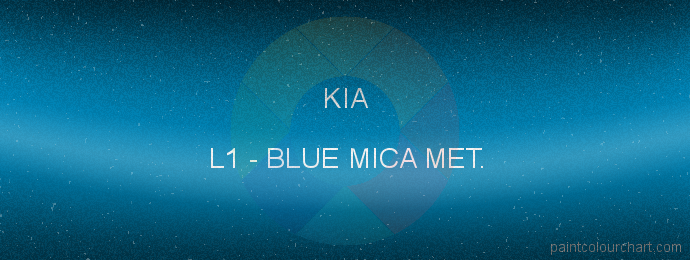 Kia paint L1 Blue Mica Met.