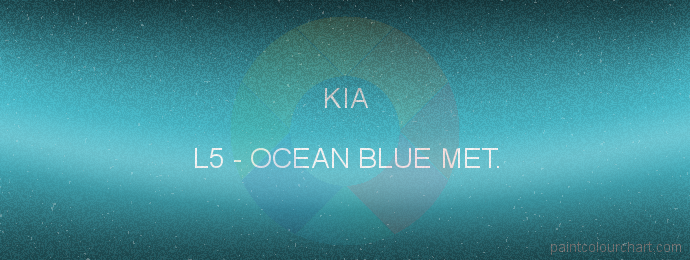 Kia paint L5 Ocean Blue Met.
