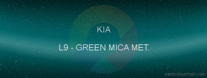 Kia paint L9 Green Mica Met.