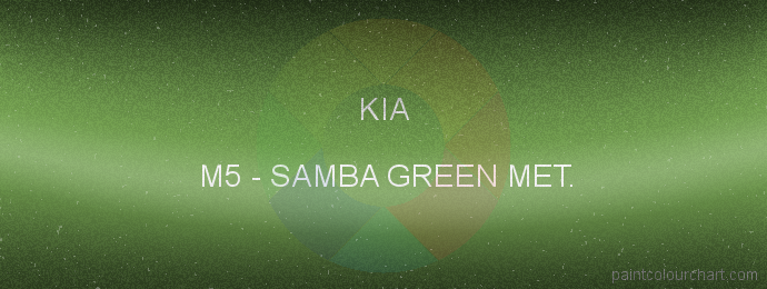 Kia paint M5 Samba Green Met.