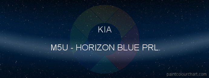 Kia paint M5U Horizon Blue Prl.