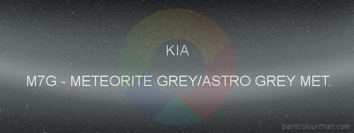 Kia paint M7G Meteorite Grey/astro Grey Met.