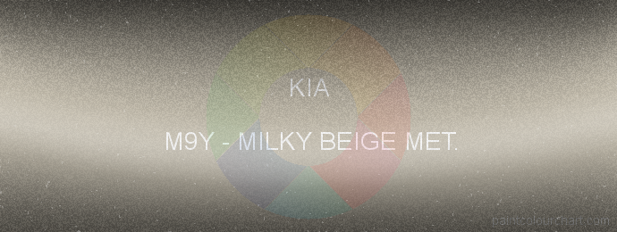 Kia paint M9Y Milky Beige Met.