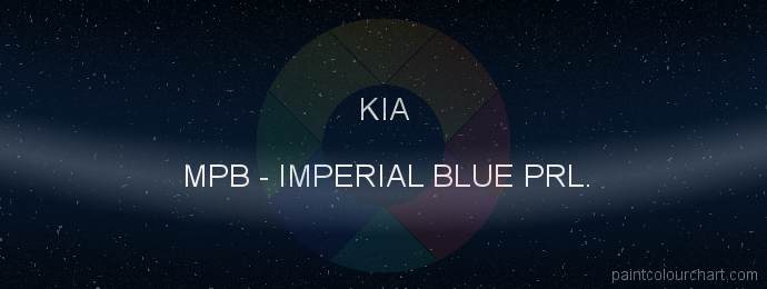 Kia paint MPB Imperial Blue Prl.