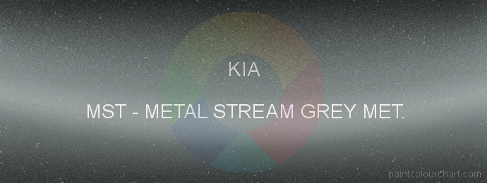 Kia paint MST Metal Stream Grey Met.