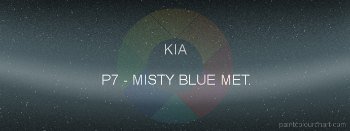 Kia paint P7 Misty Blue Met.