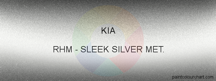 Kia paint RHM Sleek Silver Met.