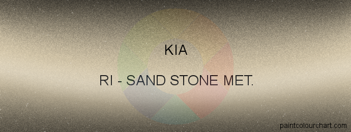Kia paint RI Sand Stone Met.