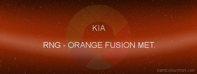 Kia paint RNG Orange Fusion Met.