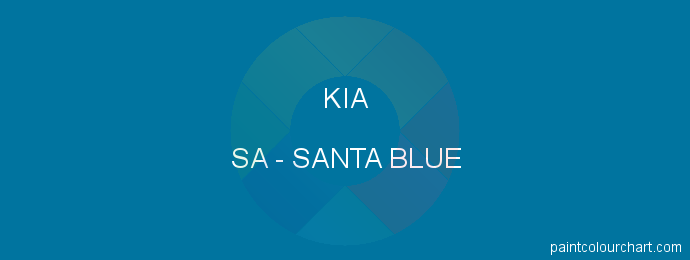 Kia paint SA Santa Blue