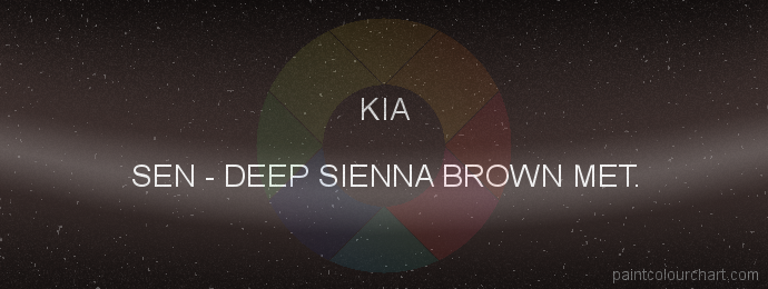 Kia paint SEN Deep Sienna Brown Met.