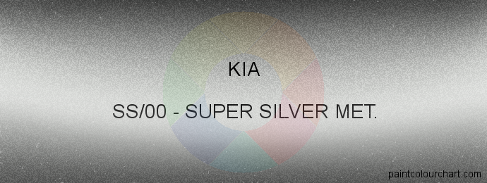 Kia paint SS/00 Super Silver Met.