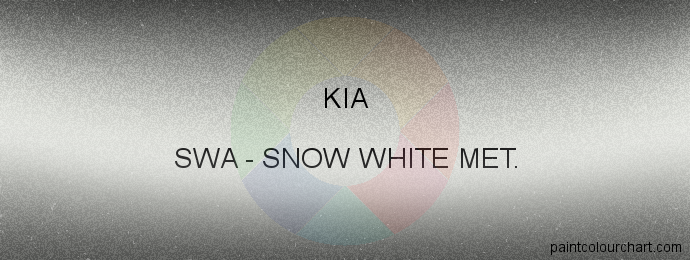 Kia paint SWA Snow White Met.