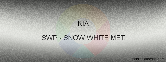 Kia paint SWP Snow White Met.