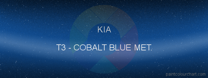 Kia paint T3 Cobalt Blue Met.