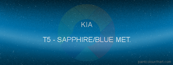 Kia paint T5 Sapphire/blue Met.