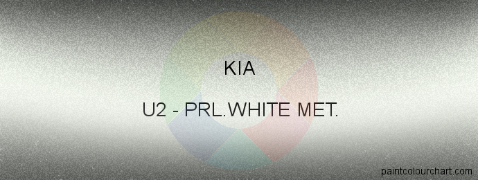 Kia paint U2 Prl.white Met.