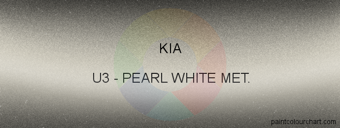 Kia paint U3 Pearl White Met.