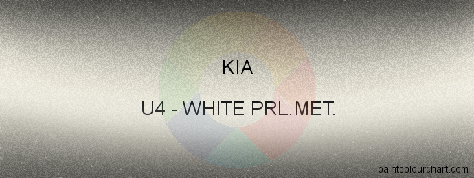 Kia paint U4 White Prl.met.