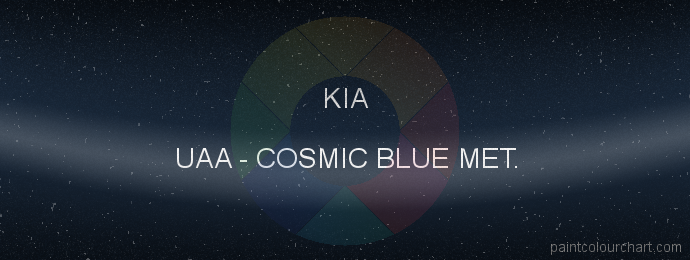 Kia paint UAA Cosmic Blue Met.