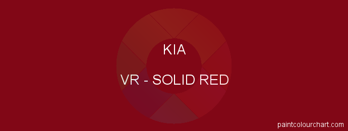 Kia paint VR Solid Red