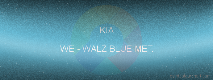 Kia paint WE Walz Blue Met.