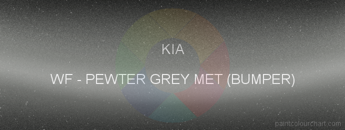 Kia paint WF Pewter Grey Met (bumper)