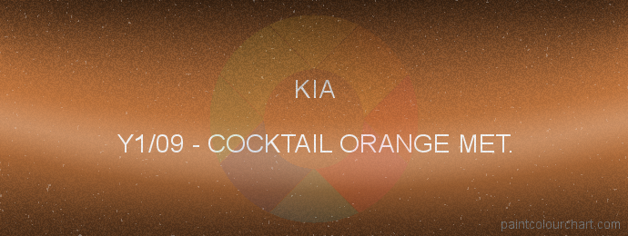 Kia paint Y1/09 Cocktail Orange Met.