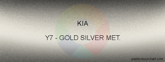 Kia paint Y7 Gold Silver Met.