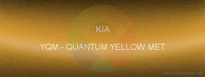 Kia paint YQM Quantum Yellow Met.