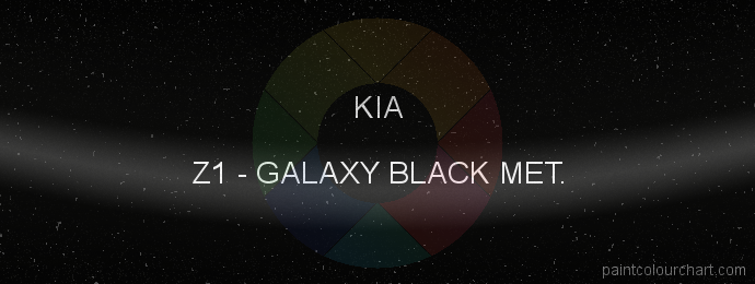 Kia paint Z1 Galaxy Black Met.