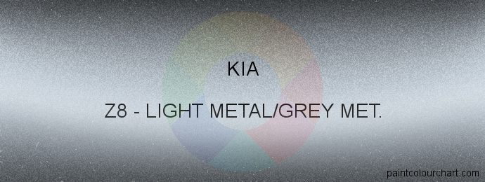 Kia paint Z8 Light Metal/grey Met.