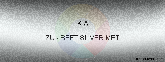 Kia paint ZU Beet Silver Met.